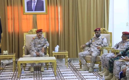 وزير الدفاع يشيد بجهود قوات محور الغيضة  