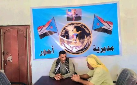 رئيس تنفيذية انتقالي أحور يلتقي مدير مكتب الزراعة والري بالمديرية لمناقشة قضايا المزارعين