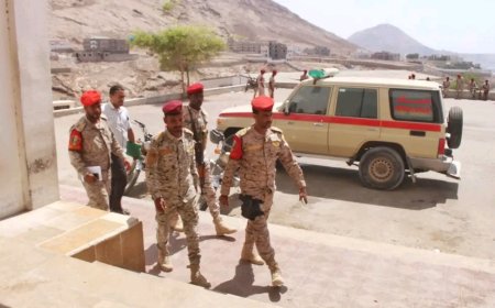 شُعبة الخدمات الطبية بقيادة المنطقة العسكرية الثانية تنفذ تفتيشاً صحي لمعسكر فرع الشرطة العسكرية بالمكلا