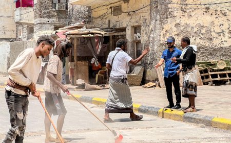 السلطة المحلية بصيرة تدشن حملة نظافة شاملة لتنظيف مخلفات الأمطار