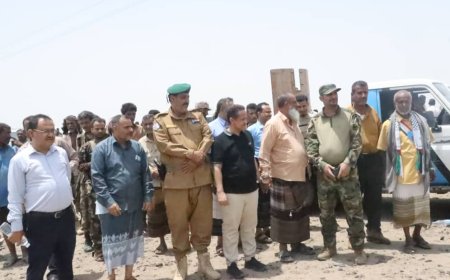 انتقالي لحج يواصل إغاثة متضرري السيول في دار المناصرة بمديرية تبن