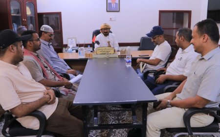 مدير عام شبام يبحث مع فريق اليونسكو تقييم أثر مشروع الإنذار المبكر للسيول وتعزيز الاستجابة للطوارئ