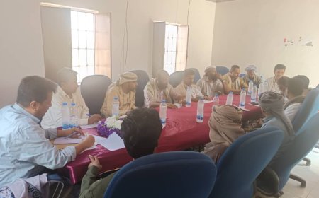 المكتب التنفيذي بمديرية رضوم يعقد دورته الاعتيادية ويضع خطة لمواجهة المنخفض الجوي ويناقش تقرير التربية والتعليم