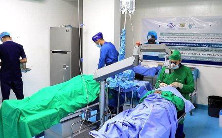 الوكيل التميمي يدشن إجراء عمليات مخيّم جراحة العيون لإزالة المياه البيضاء وتركيب العدسات المجاني بوادي حضرموت
