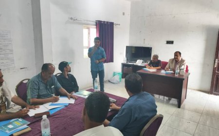 مدير عام قعطبة يرعى لقاء لمناقشة النزاعات المجتمعية الذي تنفذه منظمة البحث عن أرضية مشتركة