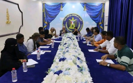 تنفيذية انتقالي حضرموت تناقش الأوضاع الاقتصادية والسياسية بالمحافظة