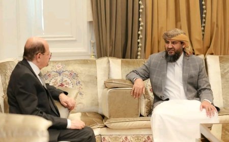 عضو مجلس القيادة المحرّمي يناقش مع وزير الخارجية الأوضاع السياسية والدبلوماسية