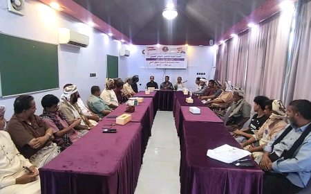 القيادة المحلية لانتقالي مكيراس تعقد اجتماعها الموسع للفصل الثاني وتجدّد الدعوة لتحرير المديرية