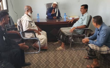 مدير عام مديرية القطن يزور المحكمة الابتدائية بالمديرية