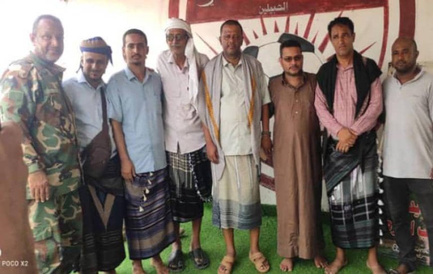 مدير مكتب الشباب والرياضة بلحج يتفقد نادي الحبيلين ونادي الصمود بردفان