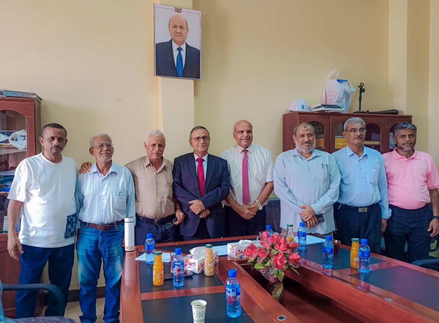 رئيس جامعة عدن يبحث مع مدير الصندوق الاجتماعي للتنمية آفاق التعاون المشترك