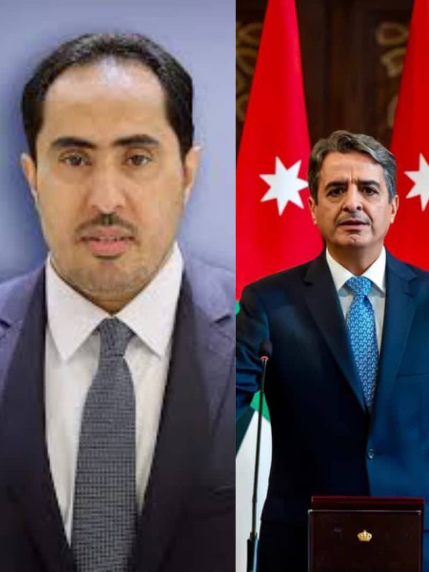 البكري يهنئ عفاش بمناسبة تعيينه وزيرًا للشباب بالأردن