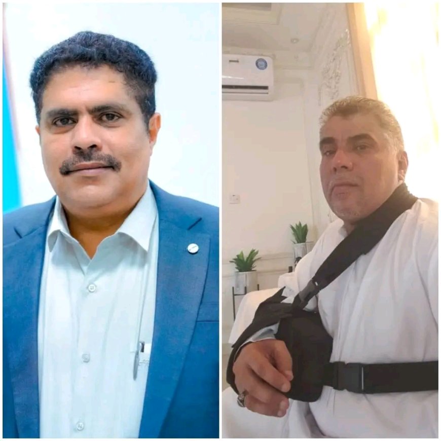 العميد المحمدي يطمئن هاتفيًا على صحة المدير العام لأمن وشرطة ساحل حضرموت عقب نجاح عمليته الجراحية في الإمارات