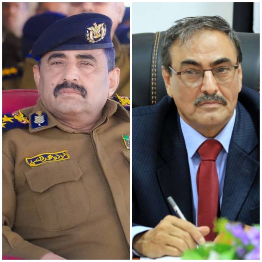 مدير عام شرطة شبوة يبعث برقية تعزية إلى الأمين العام للمجلس المحلي في وفاة شقيقه