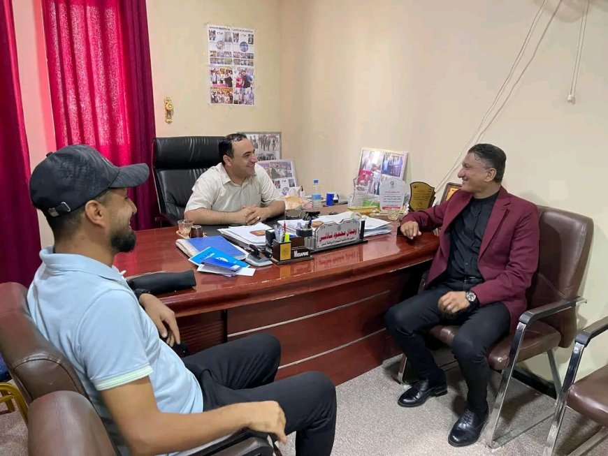 الدكتور منير لمع يزور مكتب الشباب والرياضة في العاصمة عدن