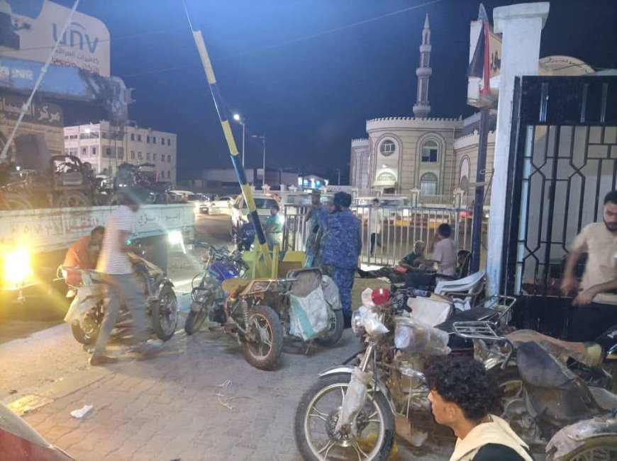 أمن عدن يطلق حملة شاملة لضبط الدراجات النارية في المنصورة والقاهرة والشيخ عثمان