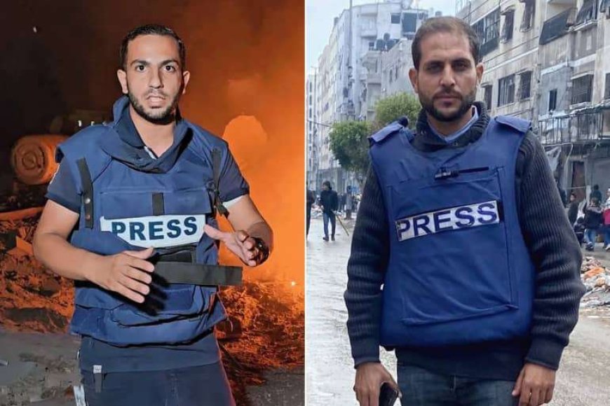 استشهاد أربعة صحفيين في قصف إسرائيلي استهدف خيمة إعلامية قرب مستشفى الشفاء بغزة