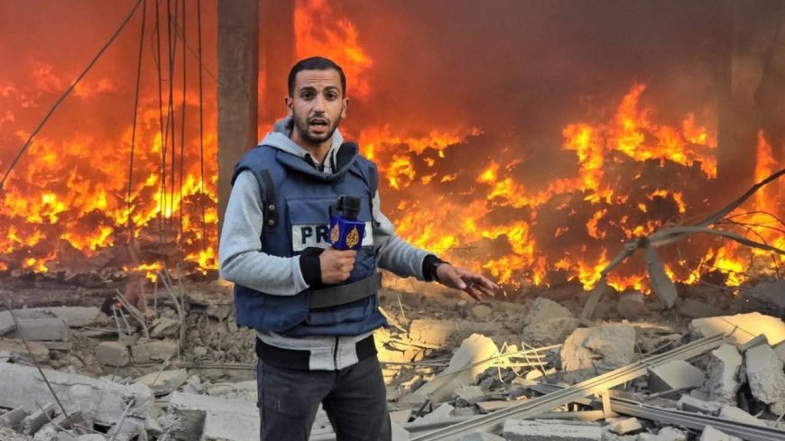 استشهاد انس الشريف ومحمد قريقع مراسلي قناة الجزيرة بنيران الاحتلال الصهيوني في قطاع غزة