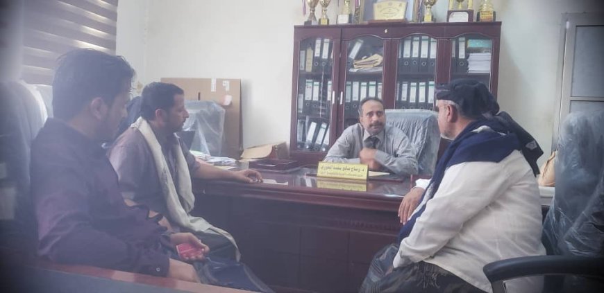 مدير عام مكتب التربية والتعليم أبين يلتقي بمدير عام المحفد ومدير التربية بالمديرية