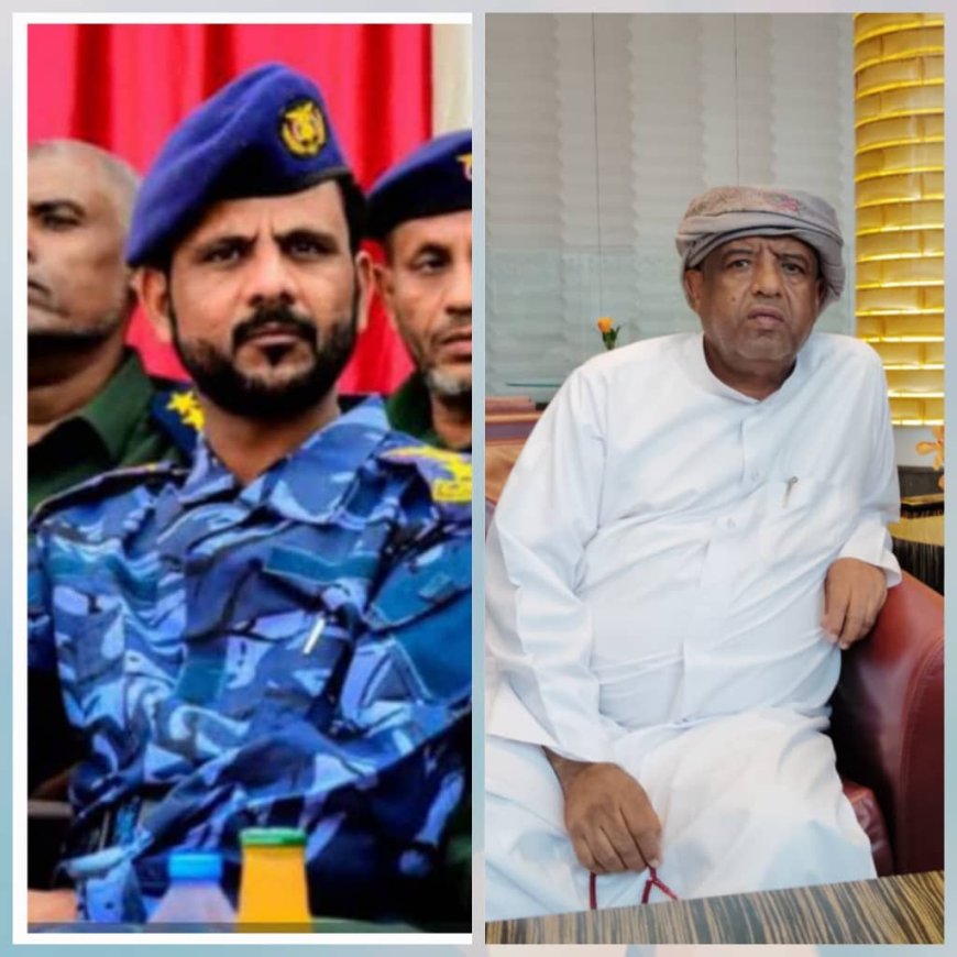الشيخ سالم علي بن شحبل يعزي في وفاة العقيد أنيس صالح التميمي قائد شرطة الدوريات وأمن الطرق بالوادي والصحراء