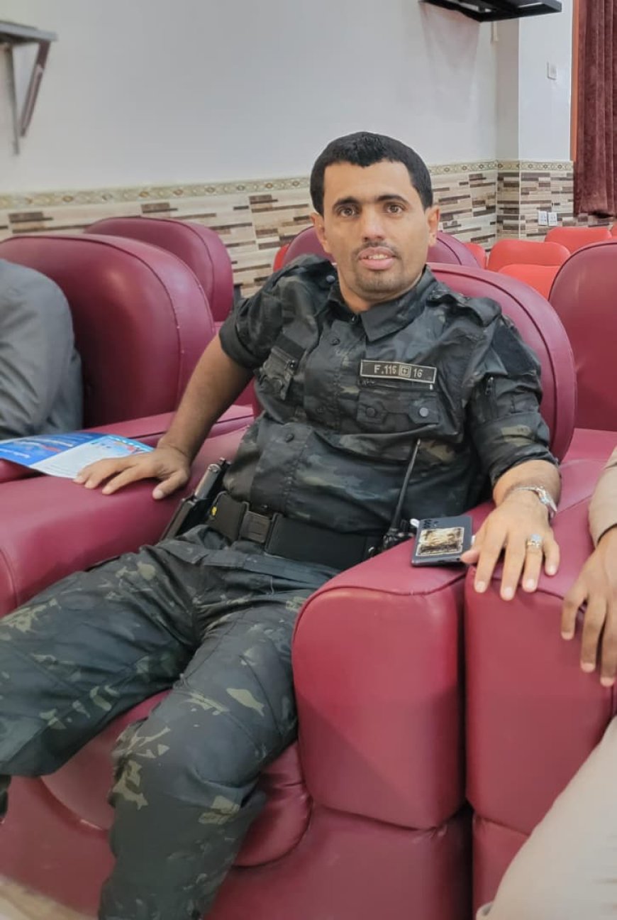 الضابط الملازم أول عيدروس السليماني.. حارس الليل والنهار في خدمة أمن شبوة