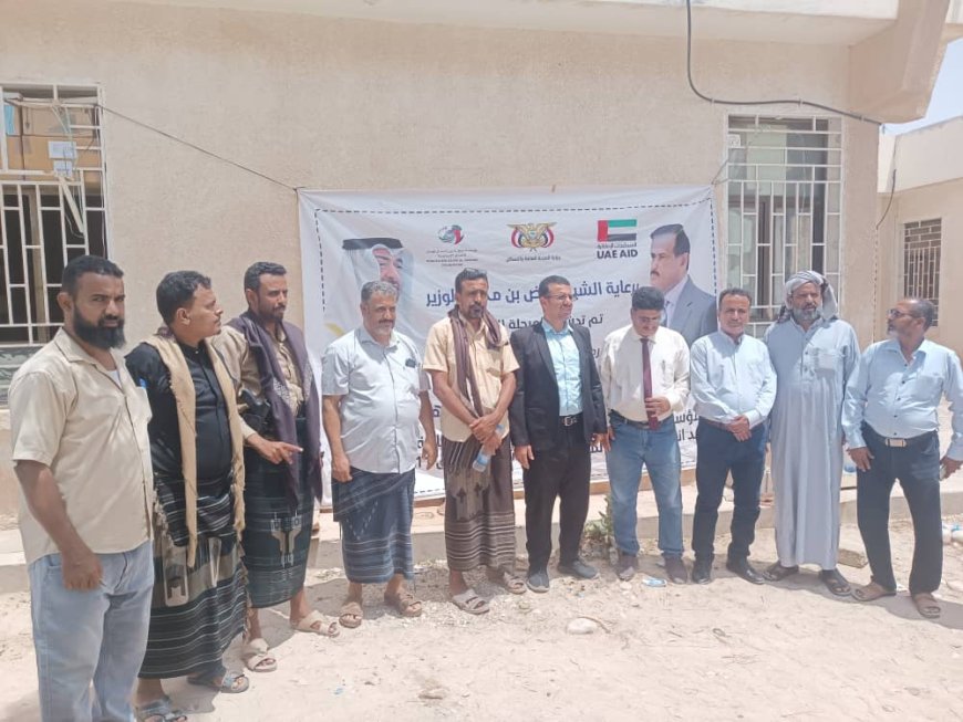مؤسسة خليفة الإماراتية تبدأ تأهيل مستشفيات حبان والروضة بشبوة 