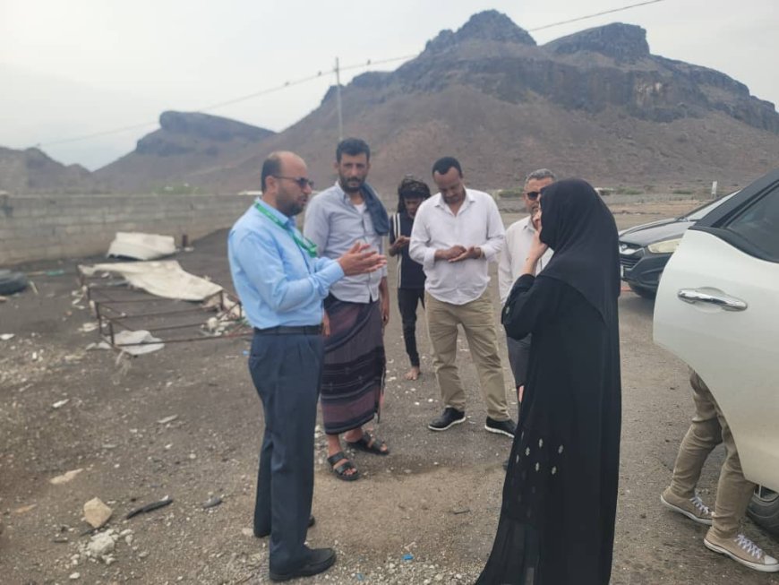 المغربي يطلع على خطط عمل وفد منظمة ادرا بالمجال الصحي في مديرية الملاح محافظة لحج