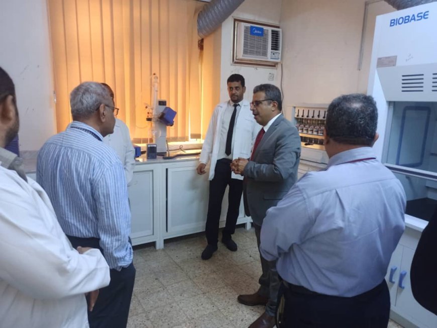 نائب مدير مكتب رئاسة الجمهورية يزور الهيئة اليمنية للمواصفات والمقاييس وضبط الجودة
