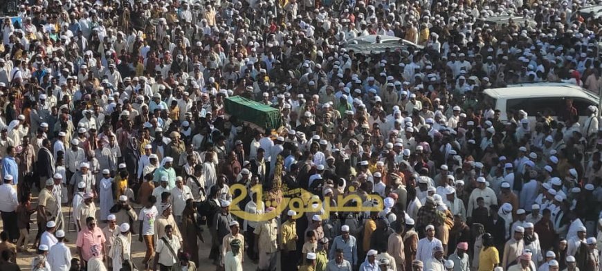 تشييع جثمان الشهيد محمد سعيد يادين في تريم بمشاركة جماهيرية كبيرة