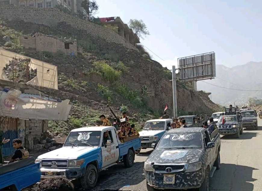 انتشار أمني واسع في تعز لتعزيز الاستقرار وملاحقة المطلوبين