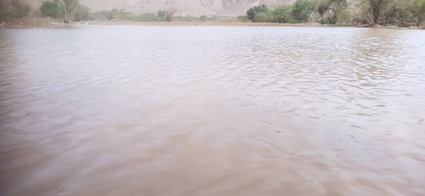 أمطار غزيرة مصحوبة بصواعق وسيول تجتاح مديرية رخية