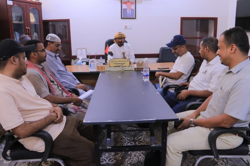 مدير عام شبام يبحث مع فريق اليونسكو تقييم أثر مشروع الإنذار المبكر للسيول وتعزيز الاستجابة للطوارئ