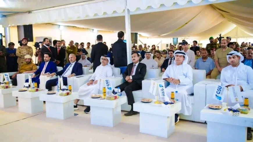نائب رئيس مجلس القيادة يشهد تدشين التشغيل لمحطة الطاقة الشمسية في شبوة بقدرة 53 ميجاوات