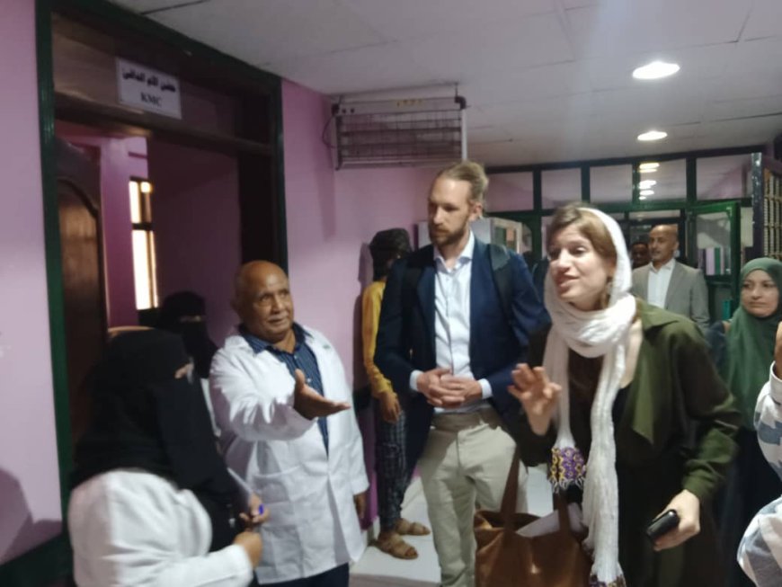 مدير عام مستشفى الصداقة بعدن يستقبل السكرتير الاول للصحة في السفارة الهولندية