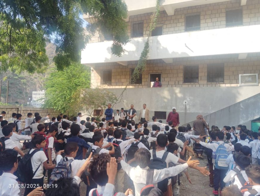 انطلاقة واعدة للعام الدراسي من مديرية يهر لدعم العملية التعليمية