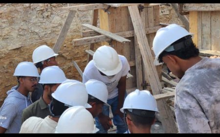 نقابة المهندسين اليمنيين بمحافظة حضرموت تدشن النزولات الميدانية لدورة الإشراف والتنفيذ الهندسي باستخدام أدوات الذكاء الاصطناعي