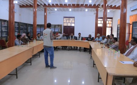 برئاسة مدير عام شبام اجتماع لمناقشة احتياجات المستفيدين وتعزيز الأمن الغذائي والتنمية الزراعية لضمان نجاح مشروع من الغذاء الى الصمود