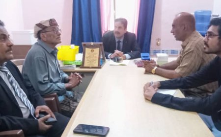 الجبواني يزور مستشفى زنجبار ويطلع على التحديات الصحية في أبين