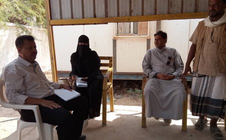 مدير عام رضوم يلتقي فريق المسح لمنظمة الإنقاذ الدولية IRC والتقييم السنوي