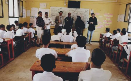 فريق الرقابة والتوجيه الرئاسي يتفقد سير العملية التعليمية في مدارس زنجبار وخنفر