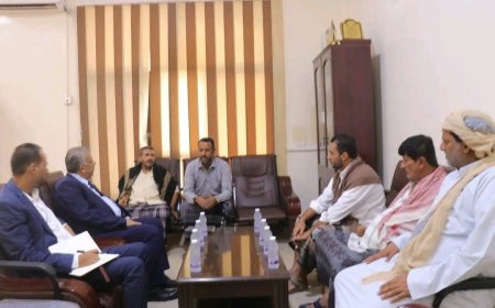 فريق التوجيه والرقابة الرئاسي يطلع على نشاط مكتب التخطيط والتعاون الدولي بمحافظة المهرة