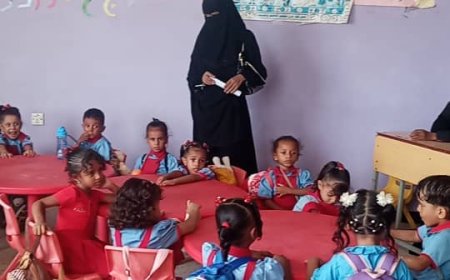 مديرة رياض الأطفال تدشن العام الدراسي الجديد بروضة 14 أكتوبر بزنجبار