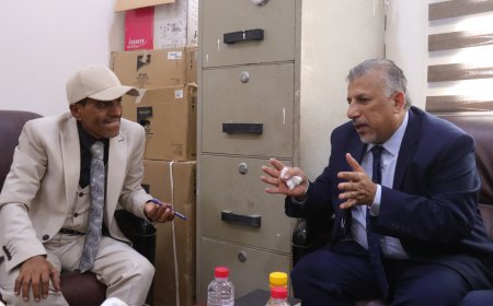 فريق التوجيه والرقابة الرئاسي يطلع على أداء البنك المركزي فرع المهرة