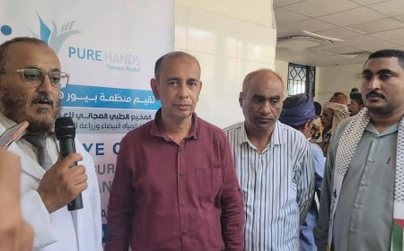 القادري والشدادي يدشنان المخيم الطبي المجاني للعيون بمستشفى زنجبار