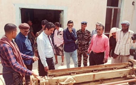 فريق التوجيه والرقابة الرئاسي يتفقد عدداً من المرافق الحكومية في أبين