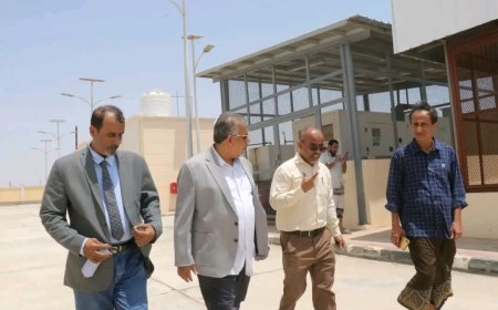 فريق التوجيه والرقابة الرئاسي يزور مستشفى الغيضة المركزي ومستشفى الحميات