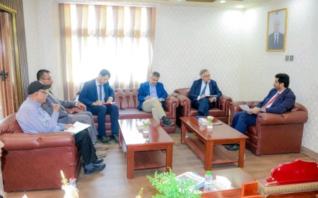 نائب وزير النقل يستقبل سفير الاتحاد الاوروبي الجديد لدى بلادنا