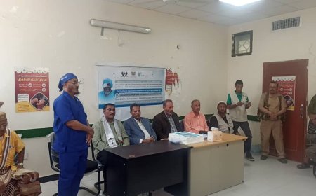 400 عملية تعيد النور لعيون الفقراء :  محافظ أبين يكرّم الطاقم الطبي لمخيم العيون المجاني ويشيد بجهودهم الإنسانية