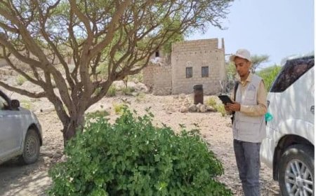 باحثو مكتب الإحصاء بلحج يواصلون المسح الميداني لميزانية الأسرة في طور الباحة