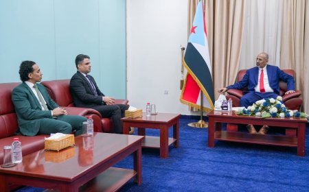 الرئيس الزُبيدي يلتقي نائب وزير الإعلام والثقافة والسياحة ويؤكد دعمه لتطوير العمل الإعلامي والثقافي والسياحي